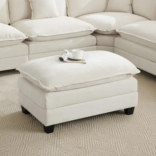 Vista 77 de Sofá modular en forma de nube de 113 pulgadas, sofás de asiento profundo de gran tamaño para sala de estar, sofá modular tapizado de chenilla