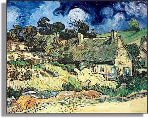 Vista 10 de OKRA Paul Gauguin - Arte de pared para decoración de pared de niñas bretonas, imágenes históricas, decoración de pared de lienzo para habitación