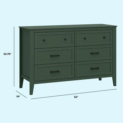 Vista 3 de DaVinci Beau - Cómoda para bebé con 6 cajones, certificado GREENGUARD Gold
