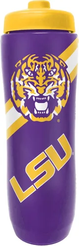 Vista 10 de Party Animal NCAA Texas A&M Aggies - Botella de agua exprimible Slim, lightweight BPA-free sports water bottle with quick-flow squeeze; fits