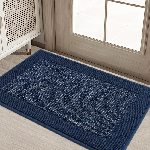 Vista 46 de BEQHAUSE Tapete para puerta interior de 20 x 32 pulgadas, tapete antideslizante para entrada, lavable, resistente a la suciedad, tapete