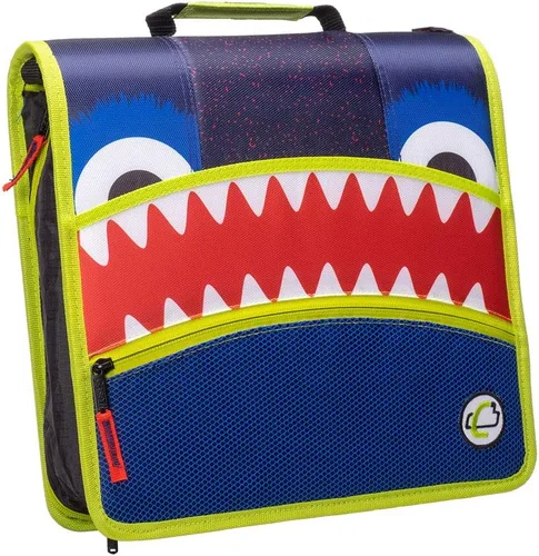 Vista 19 de Case-it Mighty Zip Tab - Carpeta escolar con cremallera Anillas en O de 3 pulgadas, capacidad de 600 hojas, carpeta de archivos expandible de 5 Un