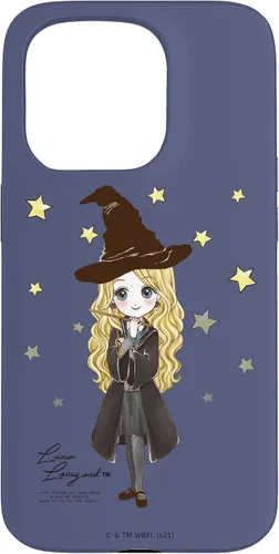 Vista 14 de Funda para iPhone 16 Harry Potter Luna Lovegood con cita y estrellas