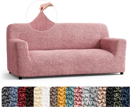 Vista 55 de PAULATO BY GA.I.CO. Funda para Silla - Funda para Sillón - Funda para Sillón - Funda de Tela Suave - Protector de Muebles Elegante de Ajuste Ceniza