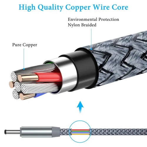 Vista 6 de Cable cargador de 6.6 pies para limpiador facial FOREO Luna, USB a CC 0.1