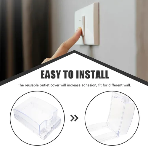 Vista 8 de Cubierta protectora de enchufe Protectores de enchufe Protector de enchufe Protector de enchufe resistente al agua Protector de receptáculo