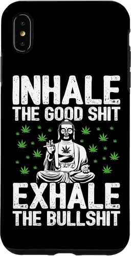 Vista 11 de Inhale Good Shit Exhale Bullshit - Weed Cannabis - 420 Case for iPhone 17