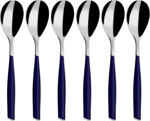 Vista 8 de BUGATTI - Juego de cubiertos 6 piezas. Teaspoon caff"Glamour" AZZURCON SCATOLA