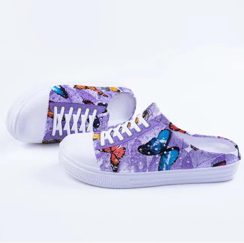 Vista 2 de CERYTHRINA Zapatos de jardín, zuecos de secado rápido, pantuflas para caminar, ligeras, para la lluvia, playa, verano, piscina, zapatos de agua