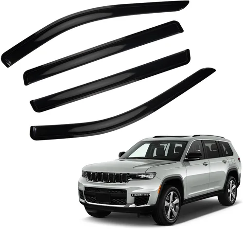 Vista 81 de Protectores de lluvia compatibles con modelos Trailblazer/GMC Envoy 2002-2009 para 5 pasajeros, visera de ventana lateral, deflector de viento