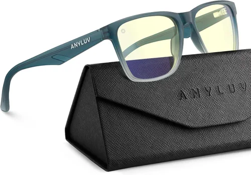 Vista 9 de ANYLUV Blue Light Glasses for Women & Men, Stylish Blue Light Blocking Glasses, Eyes Protection & Anti Eyestrain Eyewear