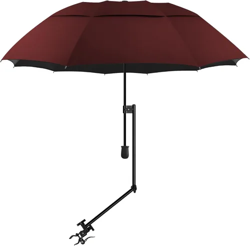 Vista 12 de XLINGZA Sombrilla de playa UPF 50+ con abrazadera universal ajustable