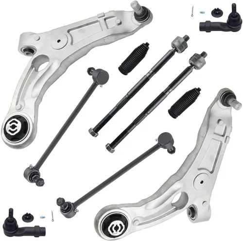 Vista 127 de Detroit Axle - Kit de suspensión delantera de 10 piezas para Chevrolet Trailblazer GMC Envoy 2004-2007 2005 2006 Soportes de brazo de control