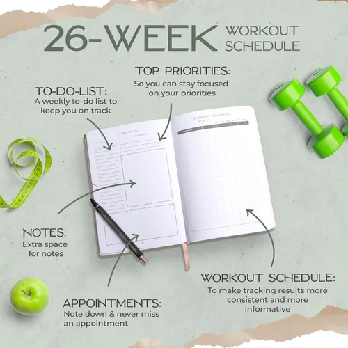 Vista 3 de Graceful by Design Planificador de comidas y rastreador de actividad física – Planifica entrenamientos en nuestro diario de fitness para mujeres