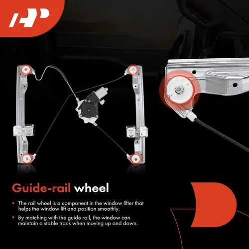 Vista 7 de A-Premium Regulador de Ventana Eléctrico Delantero Derecho con Motor Compatible con Ford Fusion 2006-2012 y Mercury Milan 2006-2011, Sedán, Lado