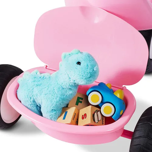 Vista 4 de Radio Flyer Deluxe Steer & Stroll Trike, Sencillo, Rosado