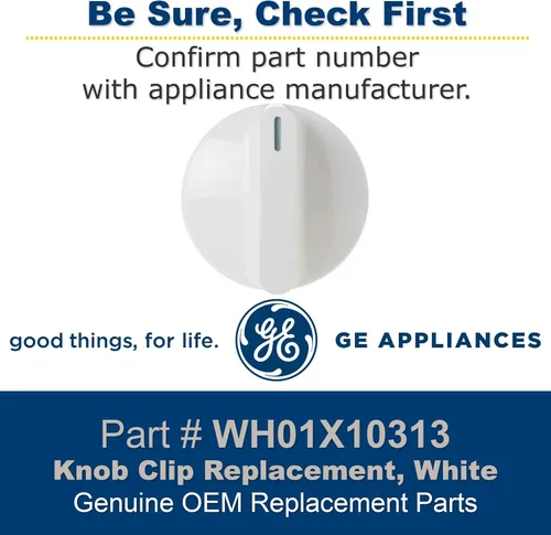 Vista 2 de GE Electrodomésticos WH01X10313 - Pomo de control original OEM para lavadoras