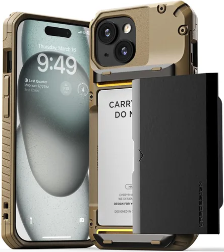Vista 49 de VRS DESIGN Damda Glide Pro - Funda para iPhone 12 Pro Max, con [4 tarjetas] Premium Robusta [Semiautomática] Funda para tarjeta de crédito