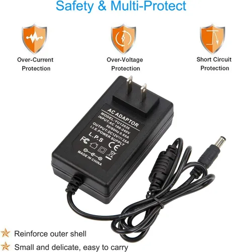 Vista 5 de COOLM Adaptador de fuente de alimentación de 12V 3.5A 3.5Amp 42W 3500mA para Netgear Nighthawk Router R6700 R7000 Sistema WiFi AC3000 AC2200 RBK53