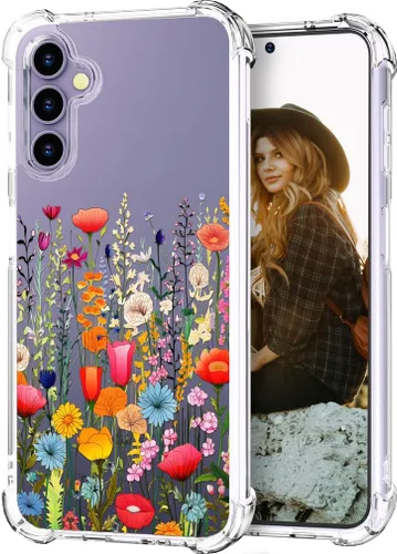 Vista 36 de Hungo Funda compatible con Samsung Galaxy S25 Plus / S24 Plus, diseño femenino estético de diseño femenino S24+ S25+ de astronauta de dibujos