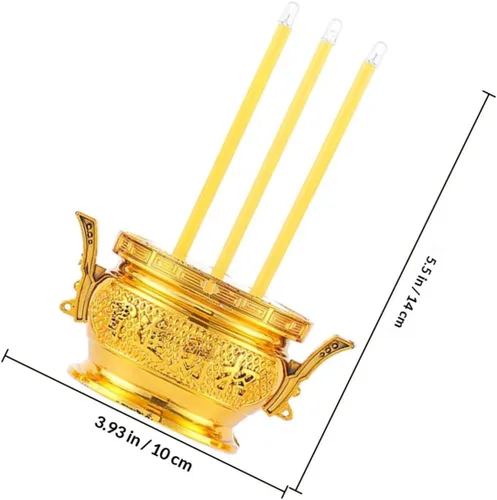 Vista 2 de NUOBESTY Led Buddha Censer - Soporte eléctrico para incienso para decoración del hogar