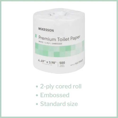 Vista 2 de McKesson Papel higiénico premium, 2 capas, 1 rollo, 80 paquetes, 80 en total