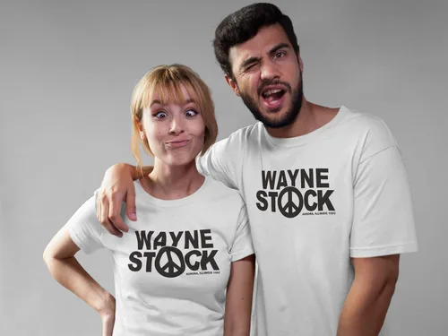 Vista 3 de USA Direct Wayne Stock Waynes World Party Time Excelente camisa para hombre