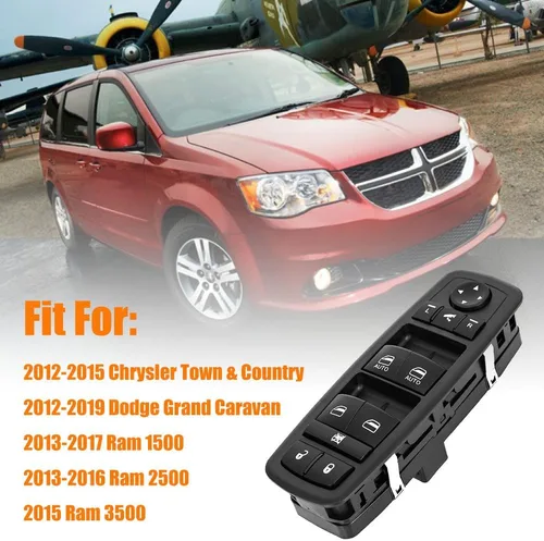 Vista 2 de Interruptor de control maestro de elevalunas eléctrico para Chrysler Town & Country 2012-2015, para Dodge Grand Caravan, para Dodge Ram 1500 2500