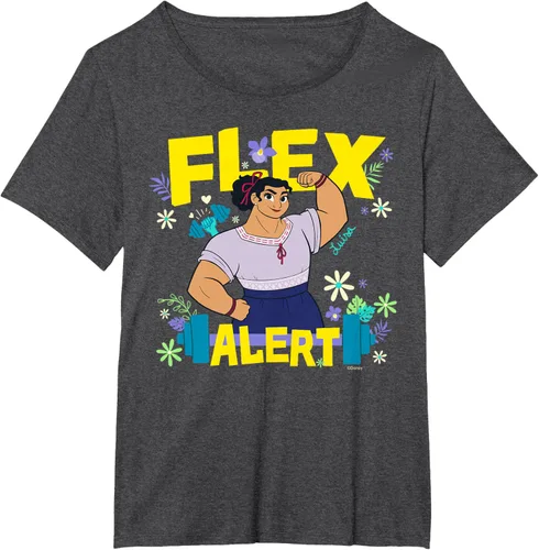 Vista 25 de Disney Encanto Luisa Madrigal Flex Alert Camiseta, Negro