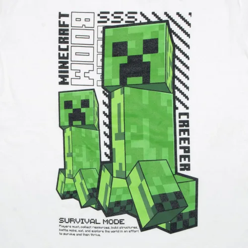 Vista 7 de Minecraft Creeper - Conjunto de pantalones deportivos de 3 piezas para niños, con cremallera, camiseta de manga corta y pantalones deportivos activos