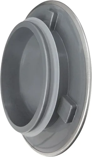 Vista 3 de GZILA Tapón para fregadero de cocina, cubierta plana decorativa de acero inoxidable 304, se adapta a colador estándar de 3.5 pulgadas, níquel