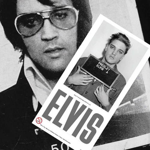 Vista 6 de Camiseta y pegatinas de Elvis Presley Mugshot