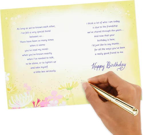 Vista 6 de Hallmark Tarjeta de cumpleaños para amigo (vínculo especial)