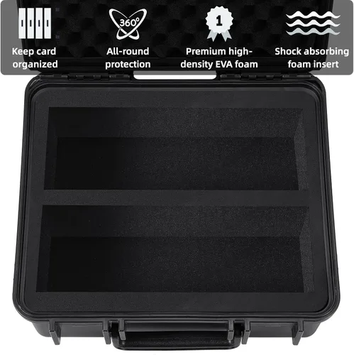 Vista 4 de WPGEAR Caja de Almacenamiento Impermeable Toploader para Portador de Tarjetas Rígidas de 3" x 4" 35PT, Estuche para Tarjetas Coleccionables que