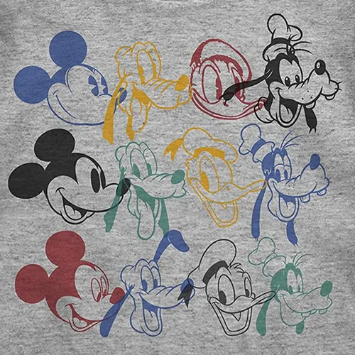 Vista 2 de Disney Camiseta de manga corta con cara grande de Mickey Mouse para niños pequeños