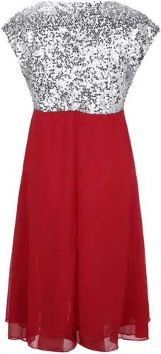 Vista 5 de SexyDresses for Women Date Night Size Round Neck Chiffon Sequin Zipper Zipper Cocktail Dresses for Women 2023