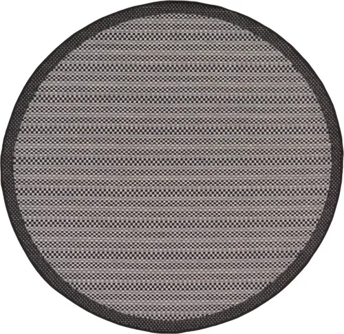 Vista 18 de Unique Loom - Tapete para exteriores de la colección Border, cuadriculado (2.2 pies x 3.1 pies, rectangular, color marrón/negro)