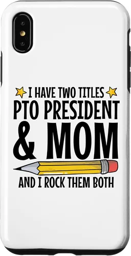 Vista 8 de iPhone XR Parent Teacher Organization PTO President Appreciation Case