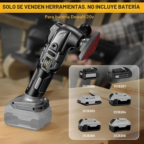 Vista 3 de Cerycose Herramienta oscilante inalámbrica compatible con batería Dewalt de 20 V, 21000 OPM Max sin escobillas con mango auxiliar, multiherramienta