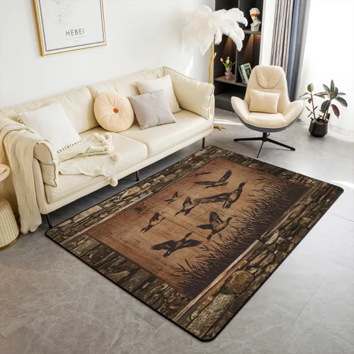 Vista 35 de jejeloiu Alfombra para sala de estar de animales de la selva para niños, 3 x 5, alfombra de área de tigre para niños, niñas, adolescentes
