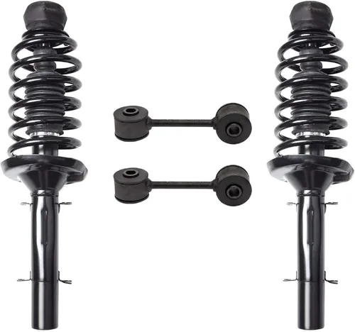 Vista 96 de Detroit Axle - Kit de amortiguadores de 4 puntales para Ford Escape 14-19, 2 puntales delanteros con resorte helicoidal 2 amortiguadores traseros