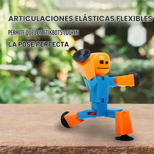 Vista 3 de Zing Stikbot - Juego de 6 figuras de acción coleccionables Stikbot, crea animación Stop Motion (los estilos pueden variar)