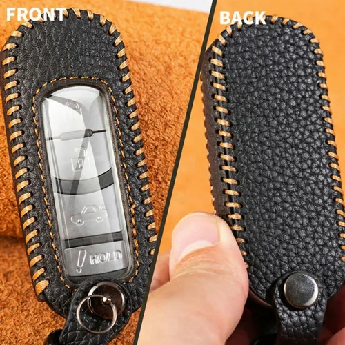 Vista 8 de Funda para Llavero de Mazda Estuche de Cuero para Llave de Carro Compatible con Mazda 3 6 5 2 CX5 CX9 2009-2019 Protector de llavero de coche