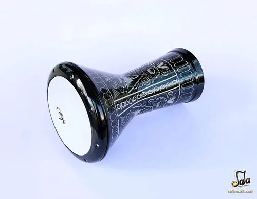 Vista 4 de Tambor Darbuka Egipcio Doumbek Instrumento de Percusión Afinable DED-322E