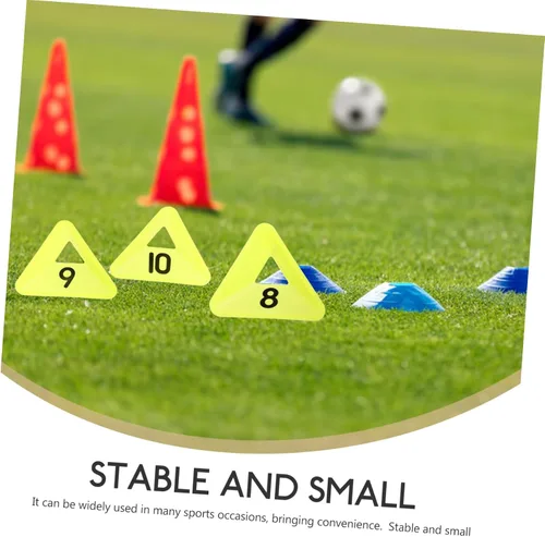 Vista 3 de SUPVOX 10 Uds. Equipo de Entrenamiento Conos de Disco de Fútbol Conos de Disco de Entrenamiento de Fútbol para Niños Agilidad Conos de Tráfico Conos