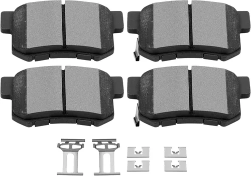Vista 15 de SCITOO D273 Juego de pastillas de freno cerámicas delanteras de reemplazo 1984-1985 para Honda Accord, 1988-2000 para Honda Civic, 1993-1997