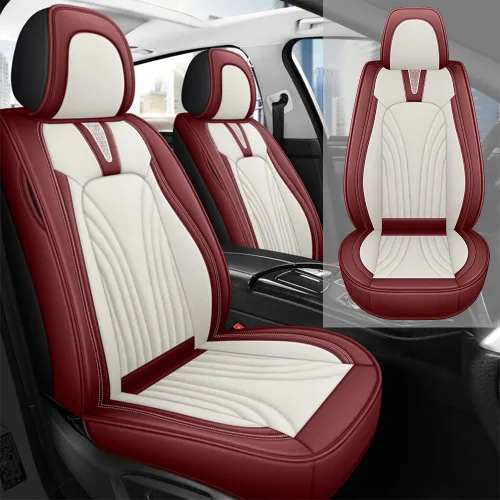 Vista 18 de Fundas de asiento de automóvil para Toyota Matrix 2003-2013, impermeables, de piel sintética, compatibles con bolsas de aire, fundas protectoras