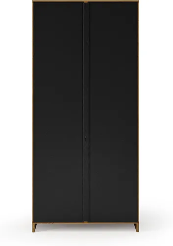 Vista 7 de Camaflexi Newport - Librería con puertas, acabado moca y negro Moka & Negro