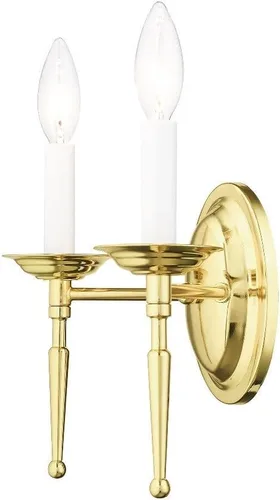 Vista 5 de Livex Lighting 13671-05 Somerville - Aplique de pared (1 luz, cromado)