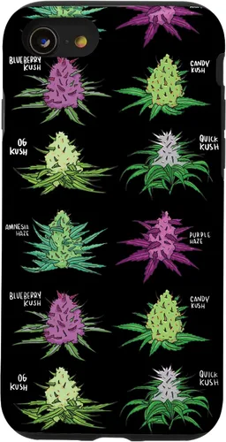 Vista 18 de Weed Pattern Kind of Weed Pot Stoner Marihuana Cannabis Leaf Case para iPhone 17